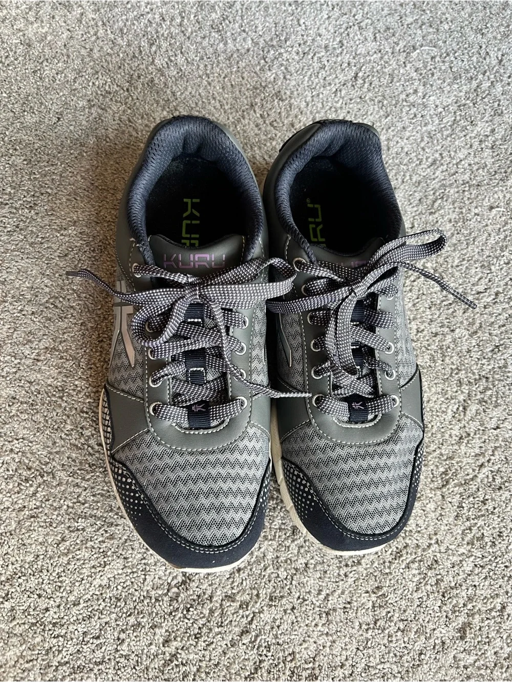 Kuru Quantum 2.0 Women’s Size 10 Wide Gray Purple Slate Running Shoes Sneakers